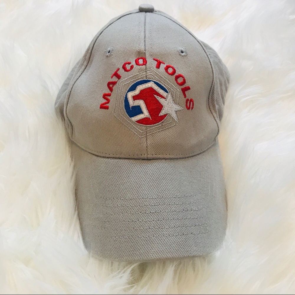 Vintage Matco Tools Gray Embroidered Adjustable Strapback Hat